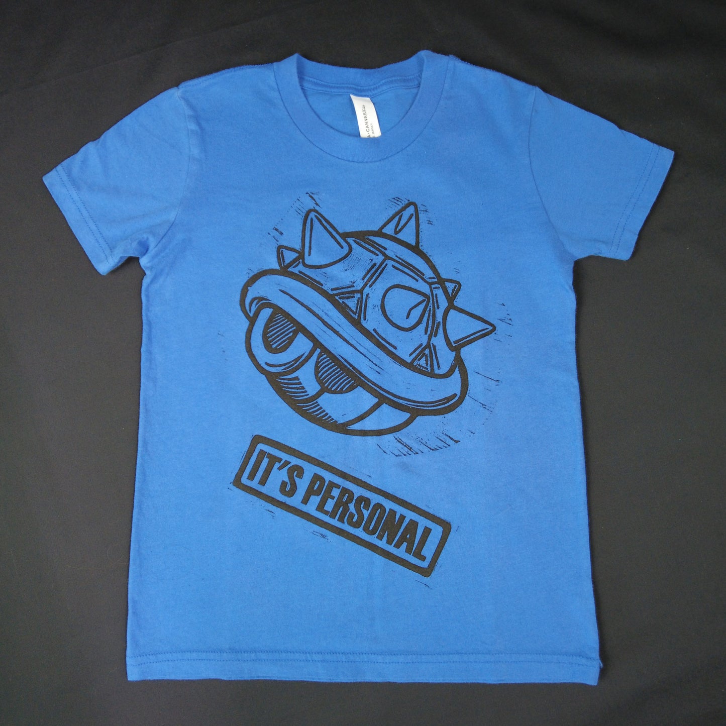 Block Printed T-Shirt: Blue Shell