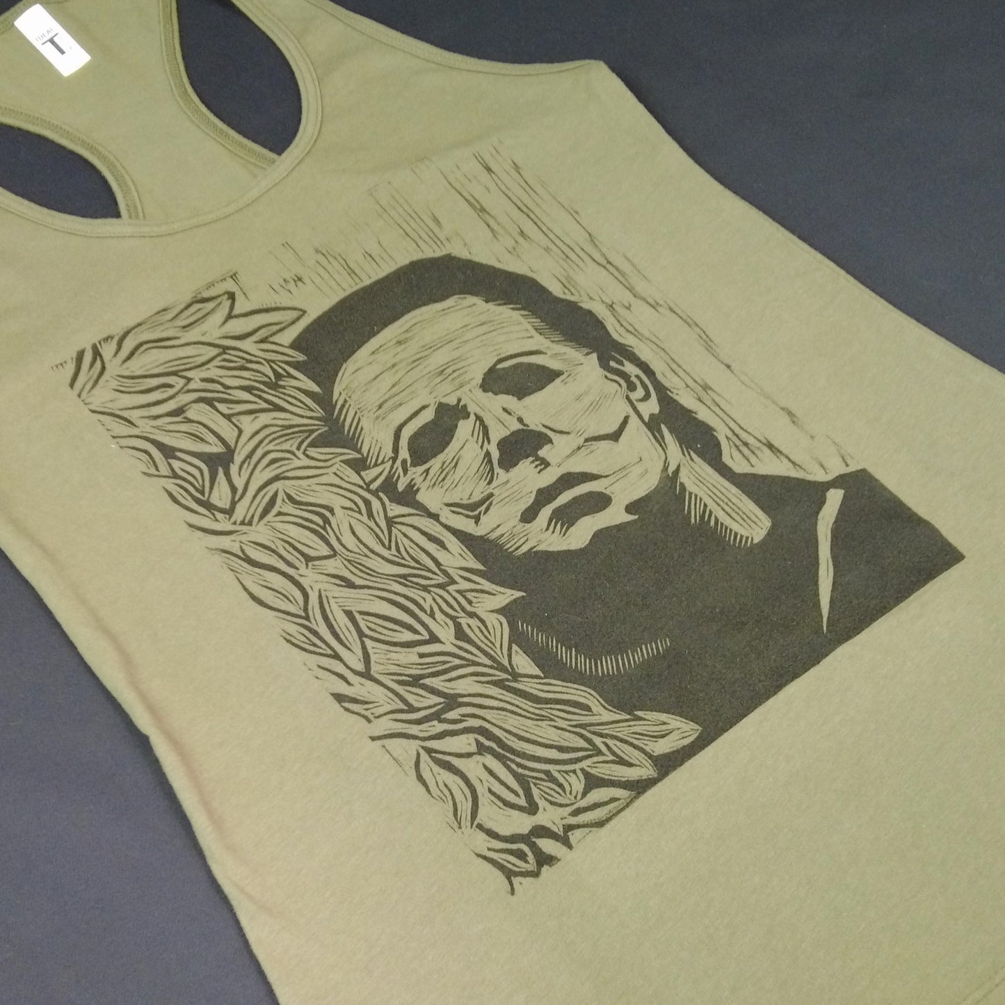 Block Printed Women's Tank: Michael Myers