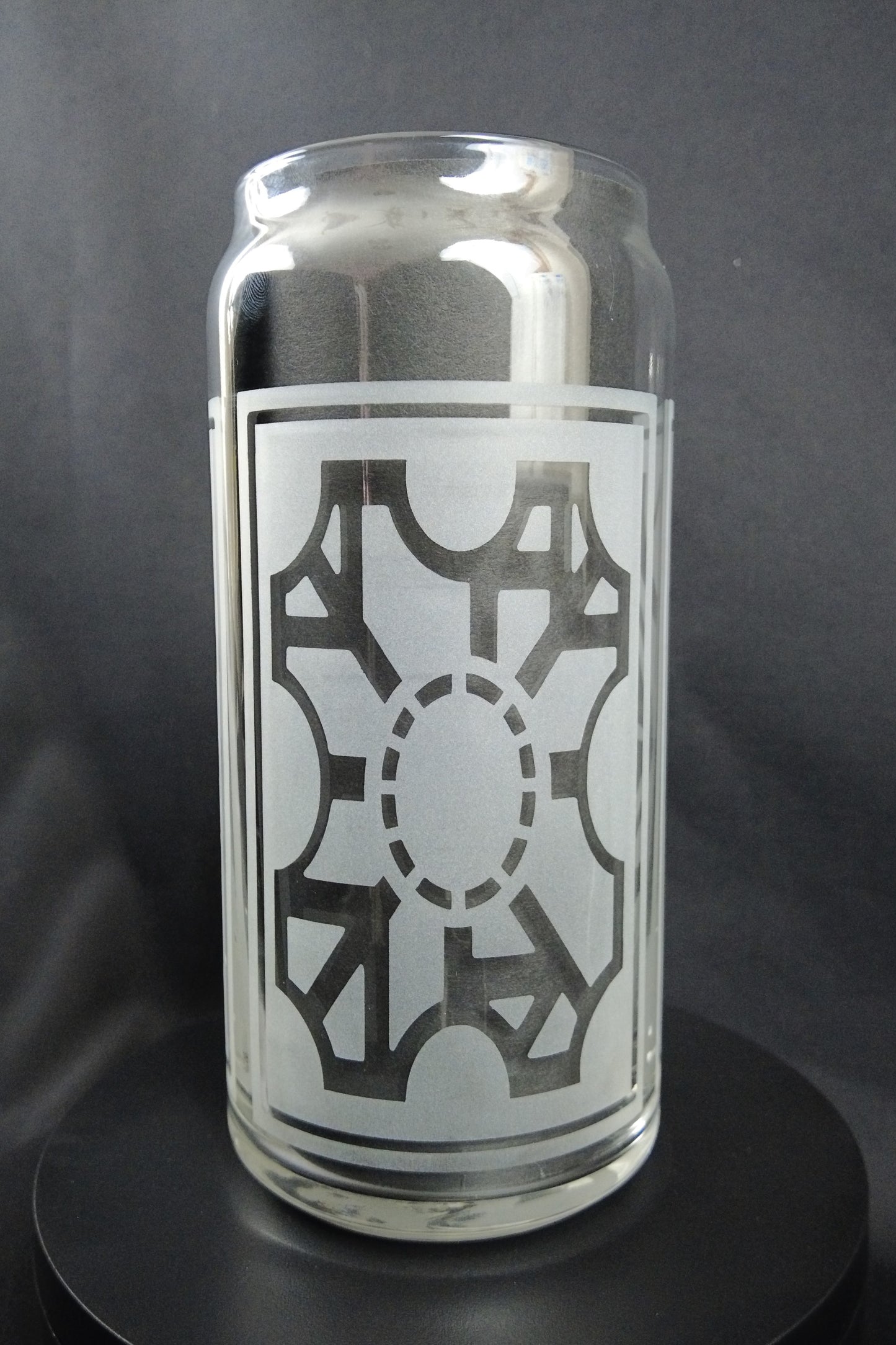 20oz Can-Style Etched Glass - Puzzlebox