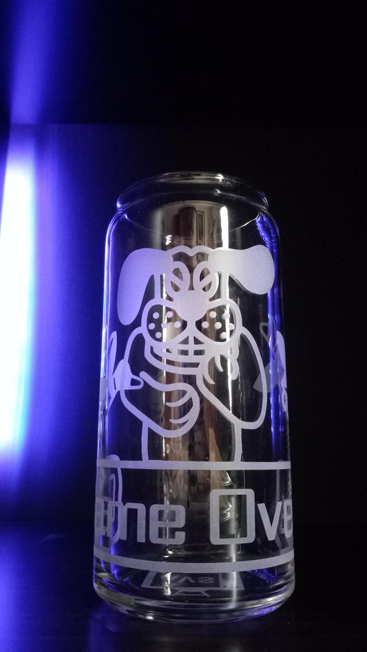 20oz Can-Style Etched Glass - Game Over