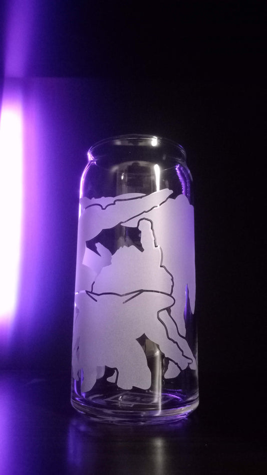 20oz Can-Style Etched Glass - Ginyu Force