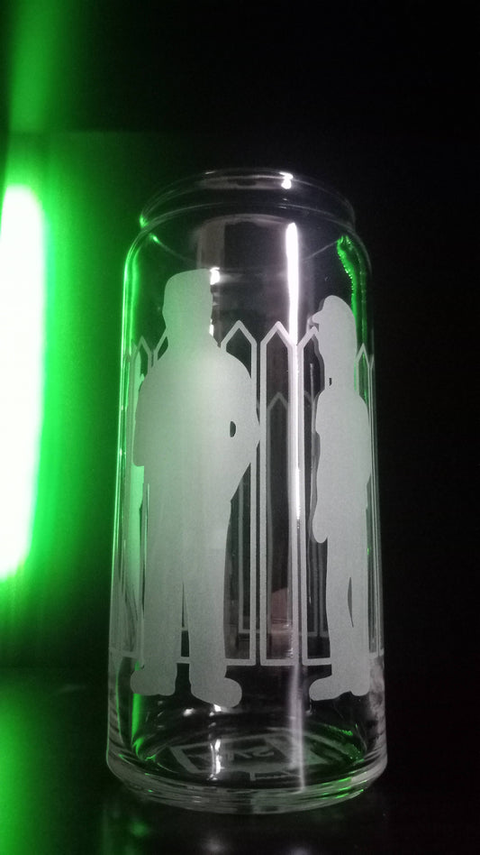 20oz Can-Style Etched Glass - King of the Hill