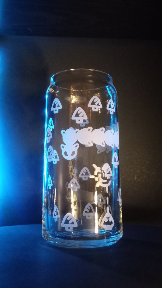 20oz Can-Style Etched Glass - Centipede