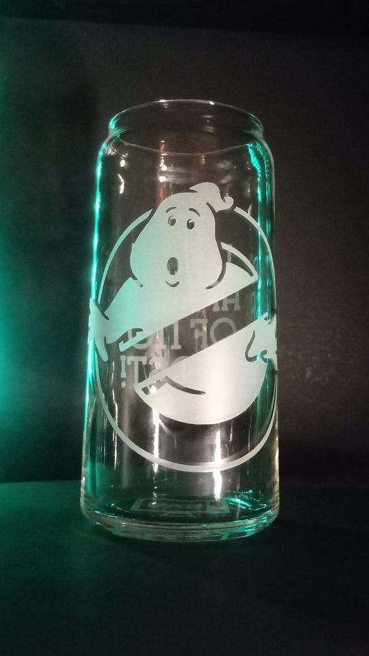 20oz Can-Style Etched Glass - Ghostbusters