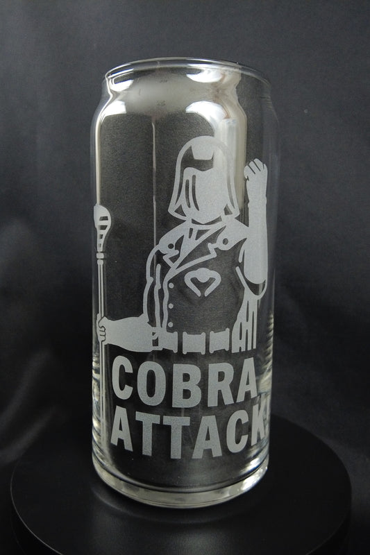 20oz Can-Style Etched Glass - Cobra Commander