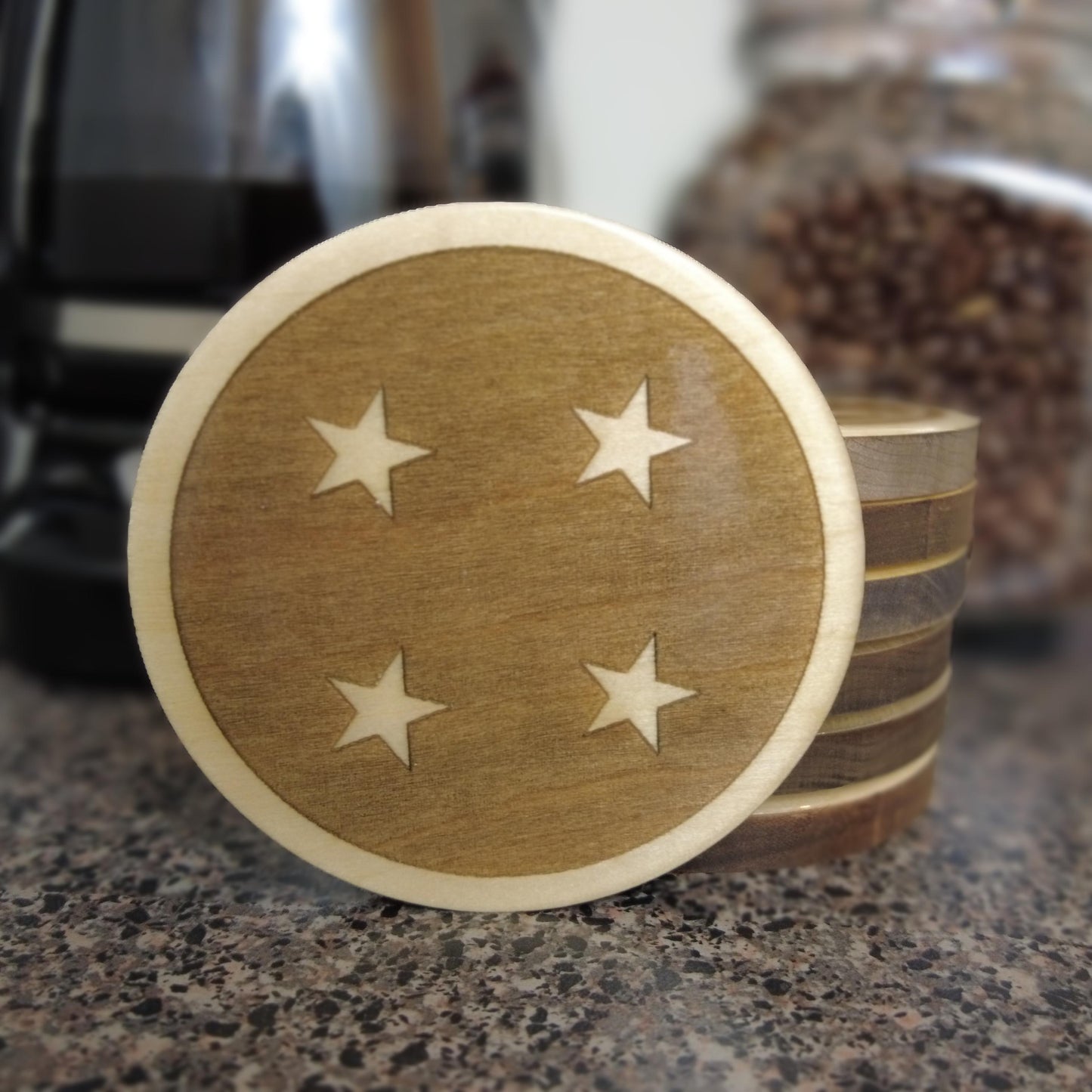 Resin-Domed Coaster - 4 Star Dragon Ball