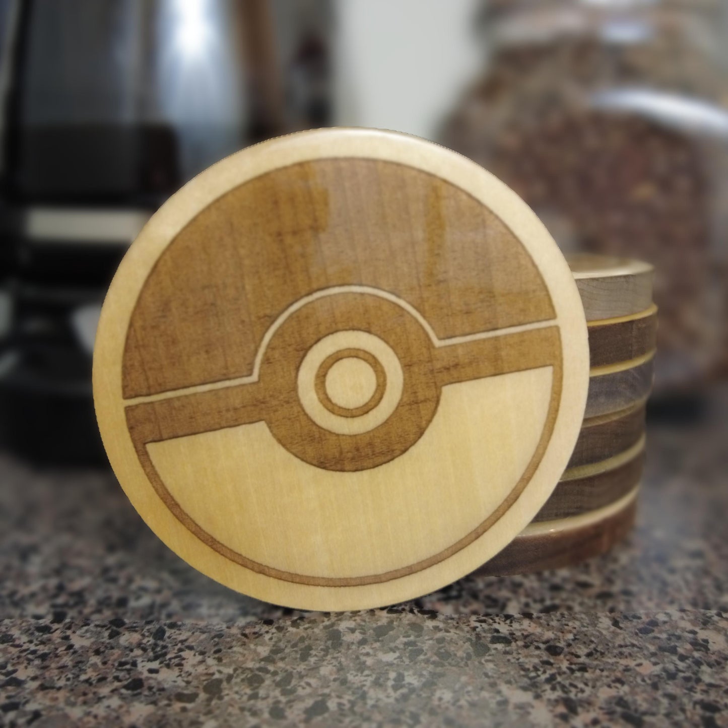 Resin-Domed Coaster - Pokeball