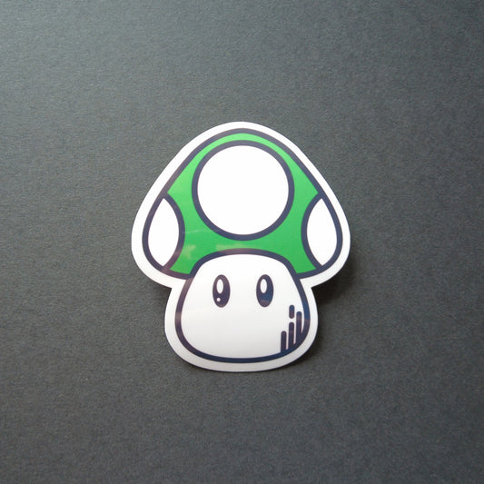 Vinyl Sticker - 1-Up Mushroom