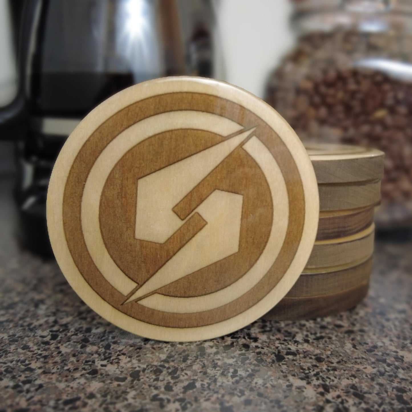 Resin-Domed Coaster - Metroid Screw Attack