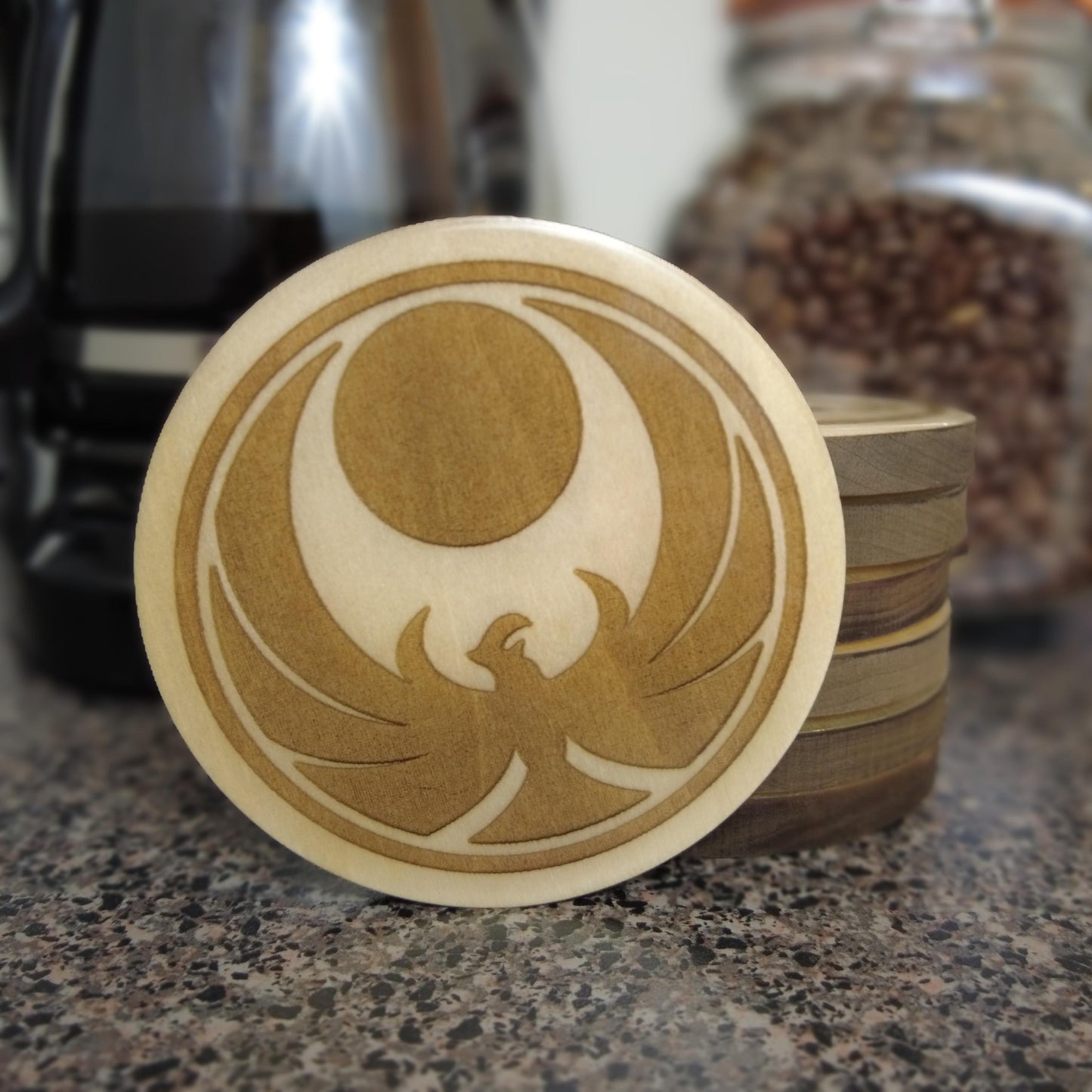 Resin-Domed Coaster - Nightingale