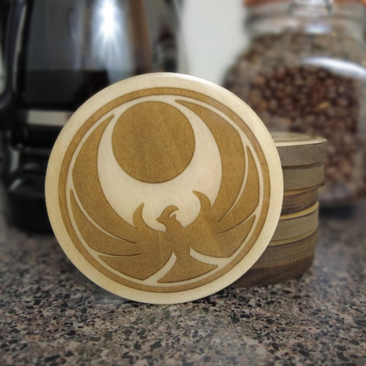 Resin-Domed Coaster - Nightingale