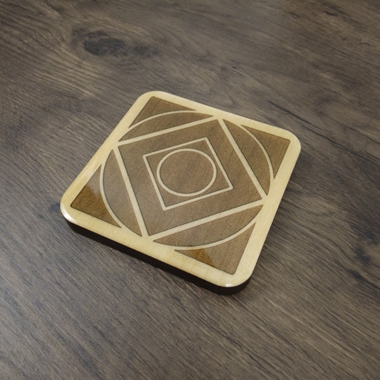Resin-Domed Coaster - Jedi Holocron