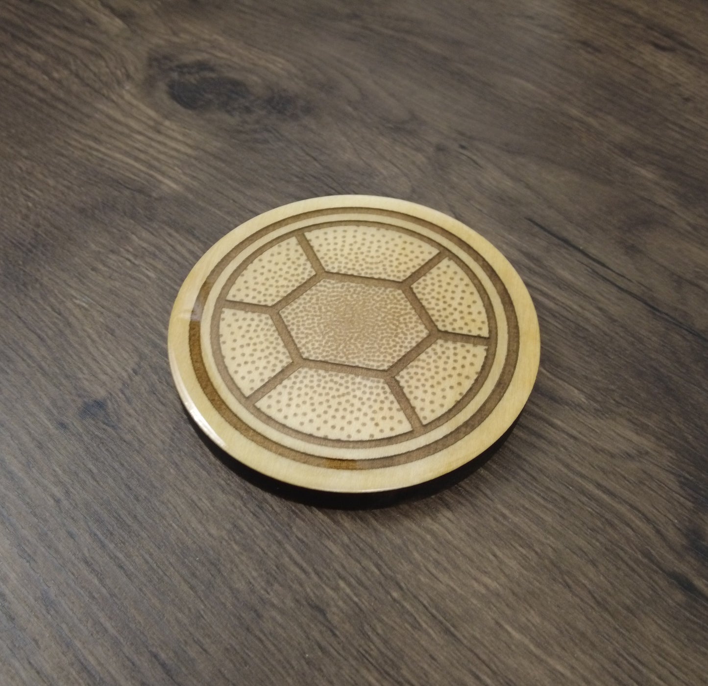 Resin-Domed Coaster - TMNT Shell