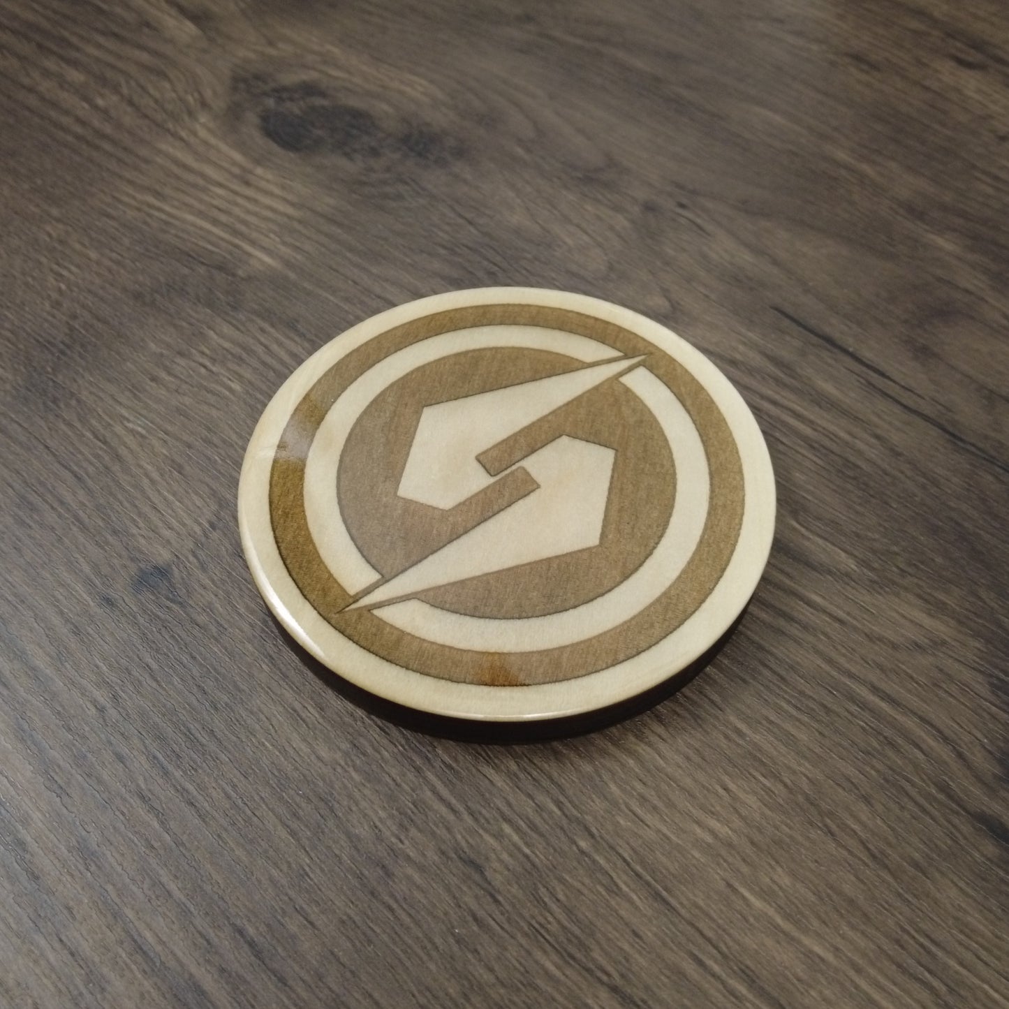 Resin-Domed Coaster - Metroid Screw Attack