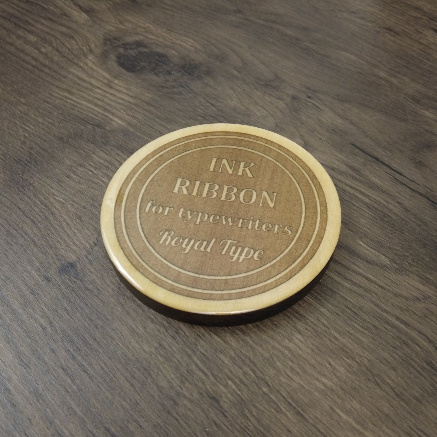 Resin-Domed Coaster - Ink Ribbon