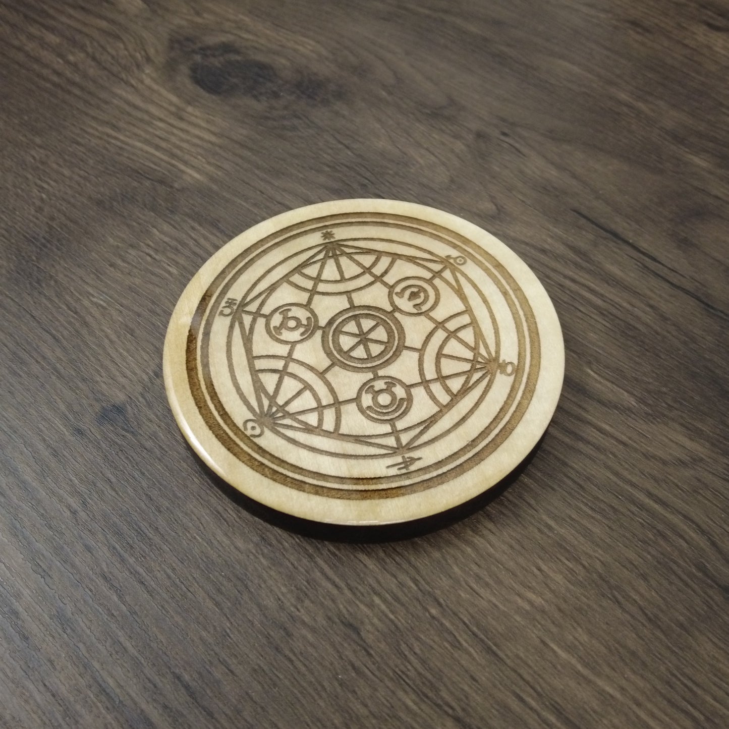 Resin-Domed Coaster - Transmutation Circle
