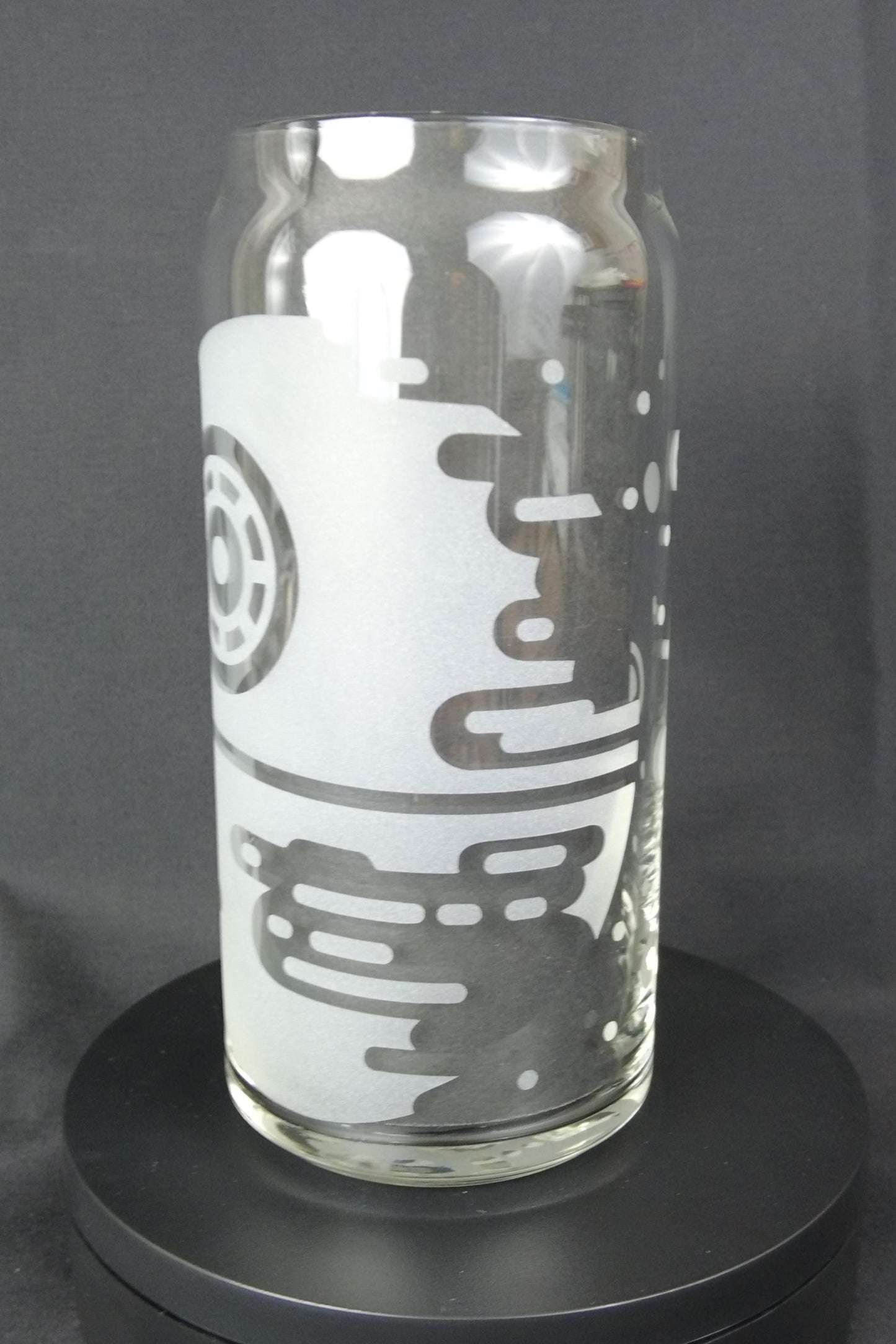 20oz Can-Style Etched Glass - Death Star