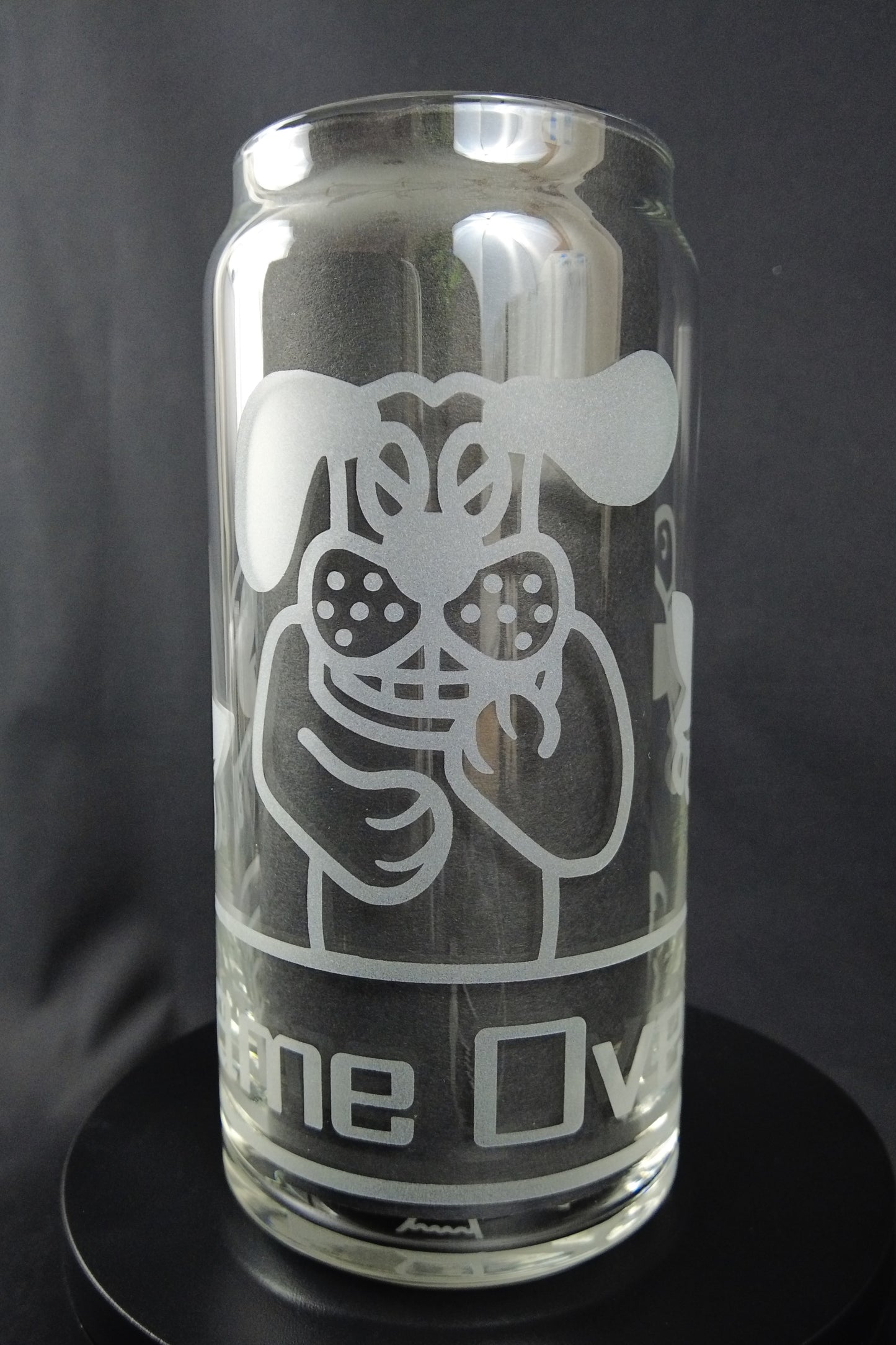 20oz Can-Style Etched Glass - Game Over