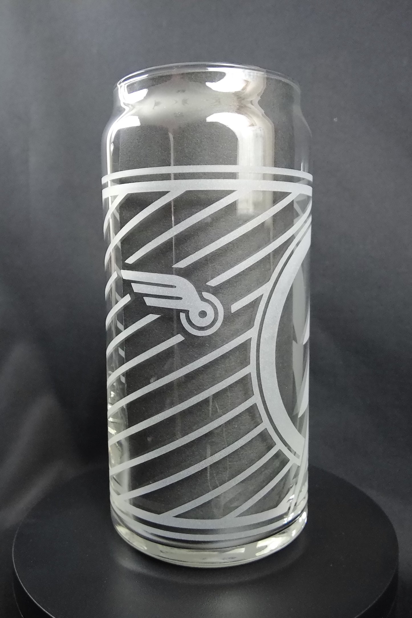 20oz Can-Style Etched Glass - Flash