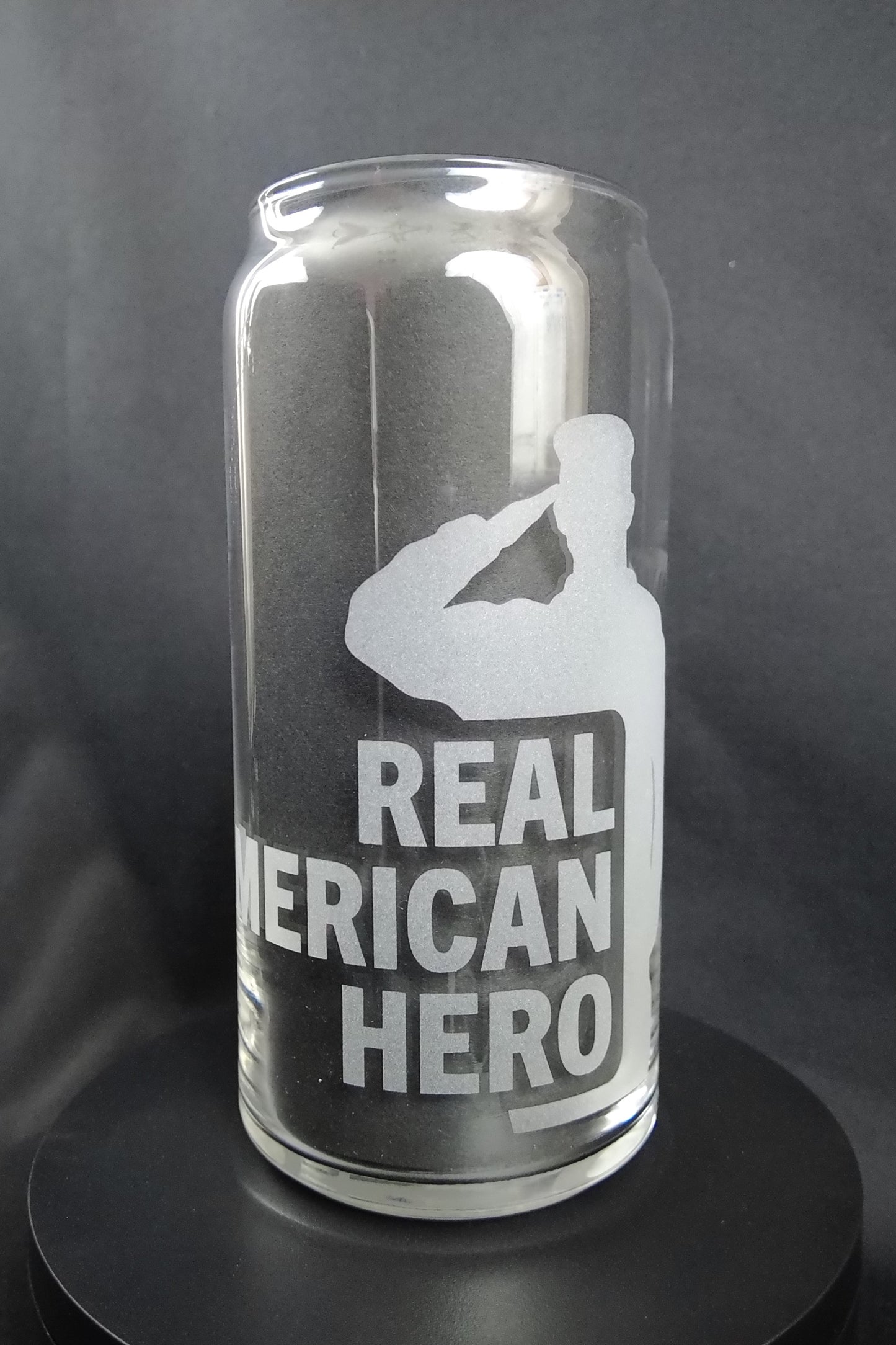 20oz Can-Style Etched Glass - GI Joe