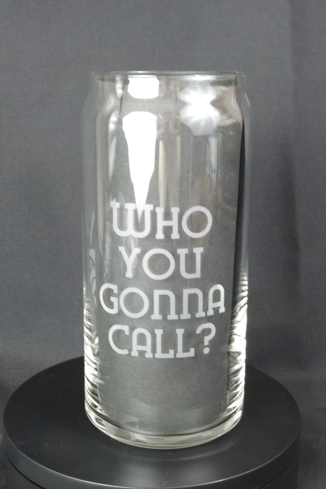 20oz Can-Style Etched Glass - Ghostbusters