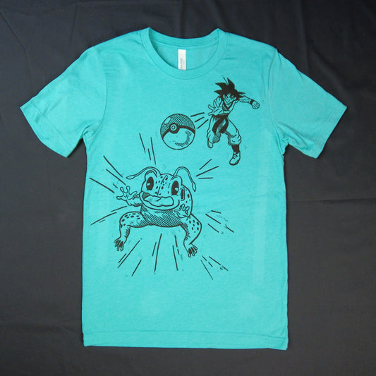 Block Printed T-Shirt: Goku and Ginyu