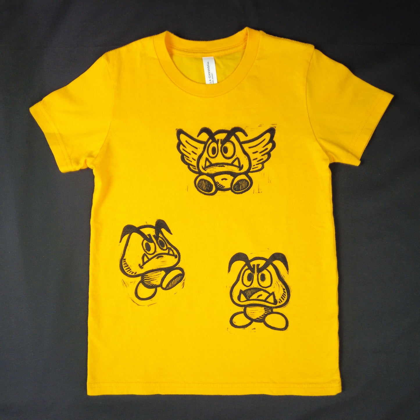 Block Printed T-Shirt: Goomba Gang