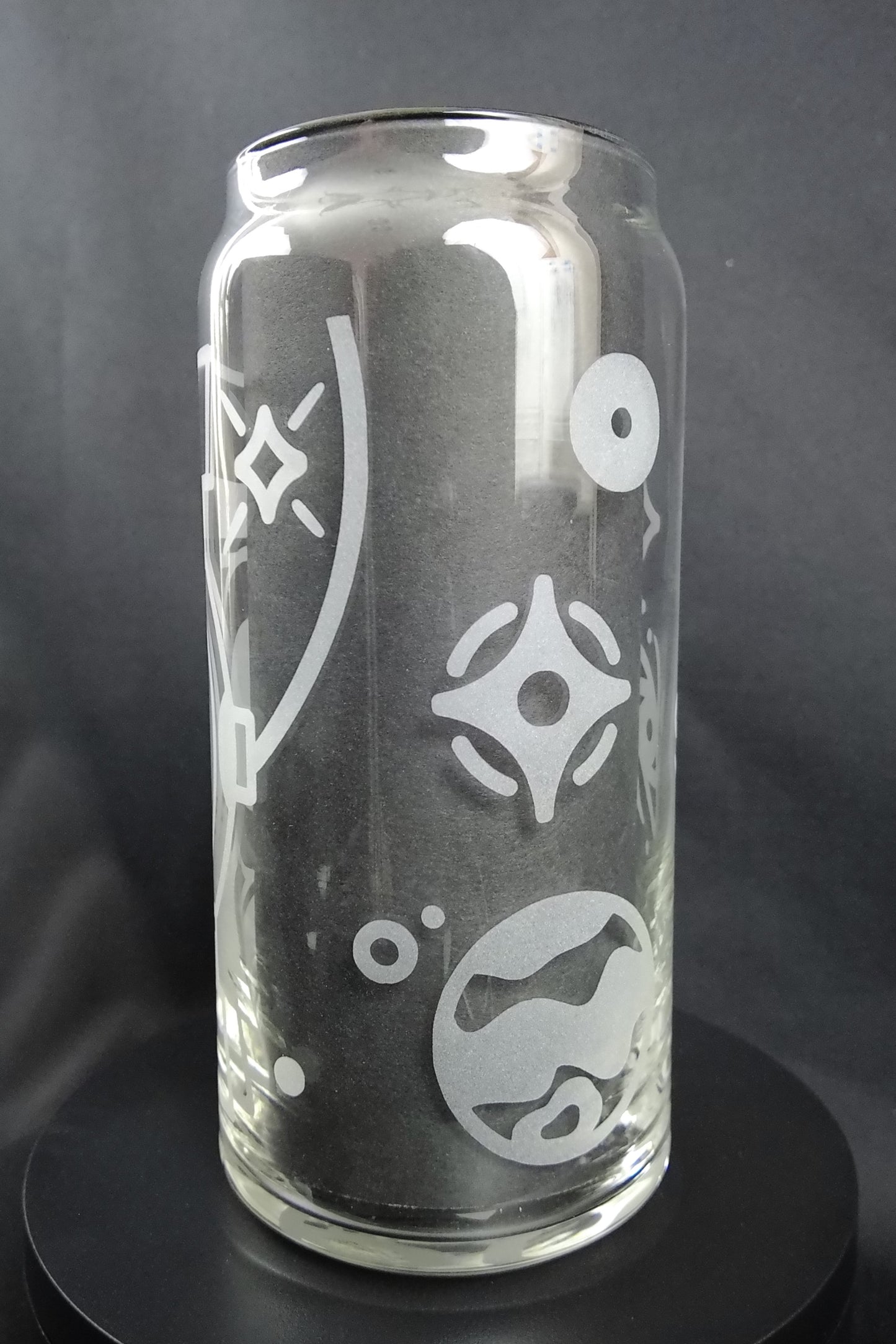 20oz Can-Style Etched Glass - Green Lantern