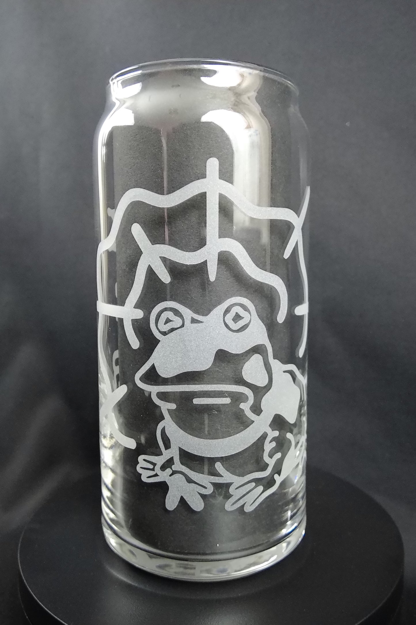 20oz Can-Style Etched Glass - Hypnotoad