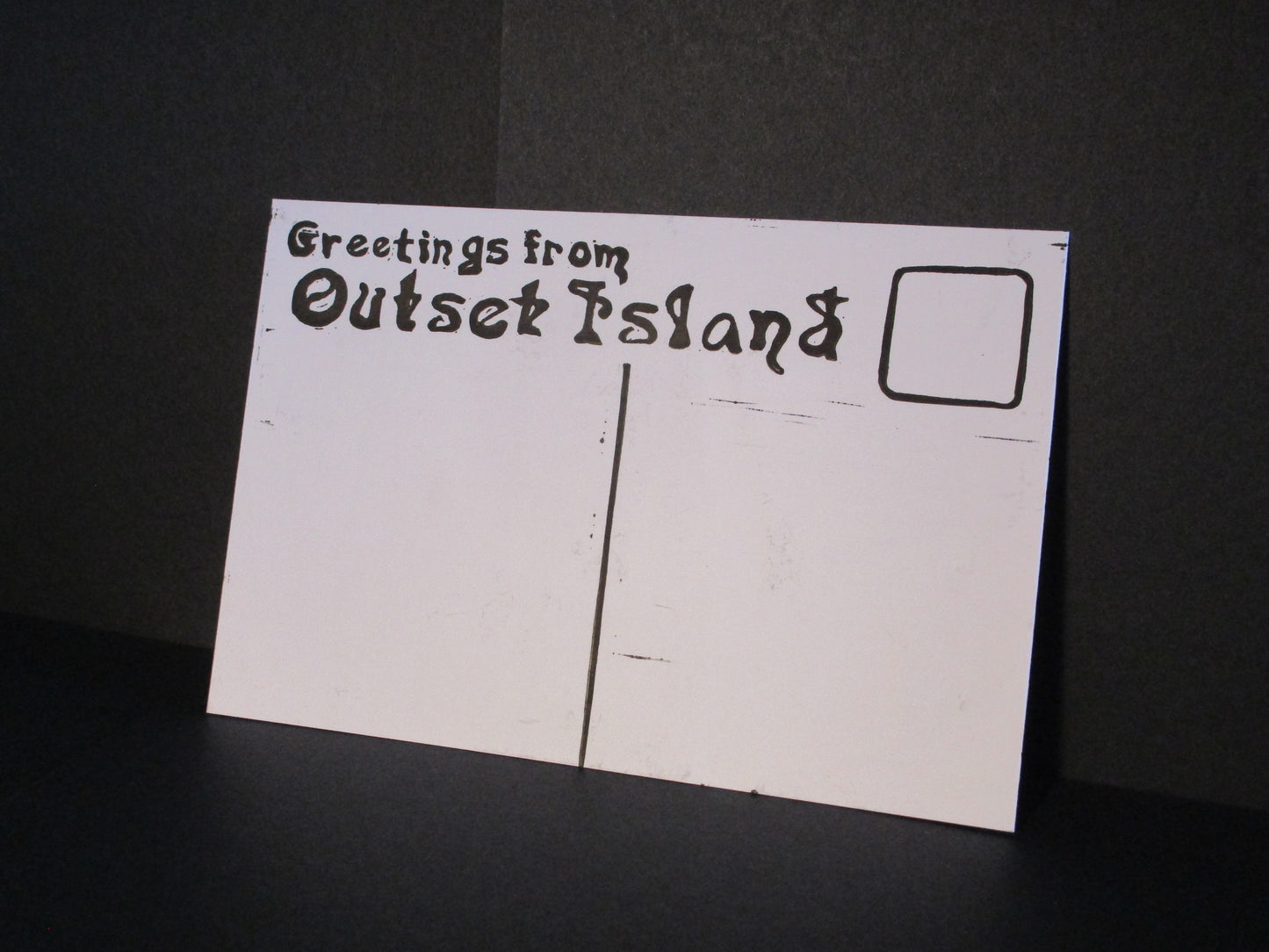 Multi-Block Linocut Print - Outset Island Postcard