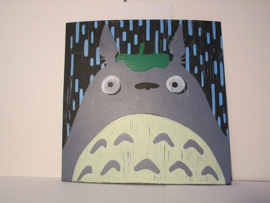 Multi-Block Linocut Print - Totoro