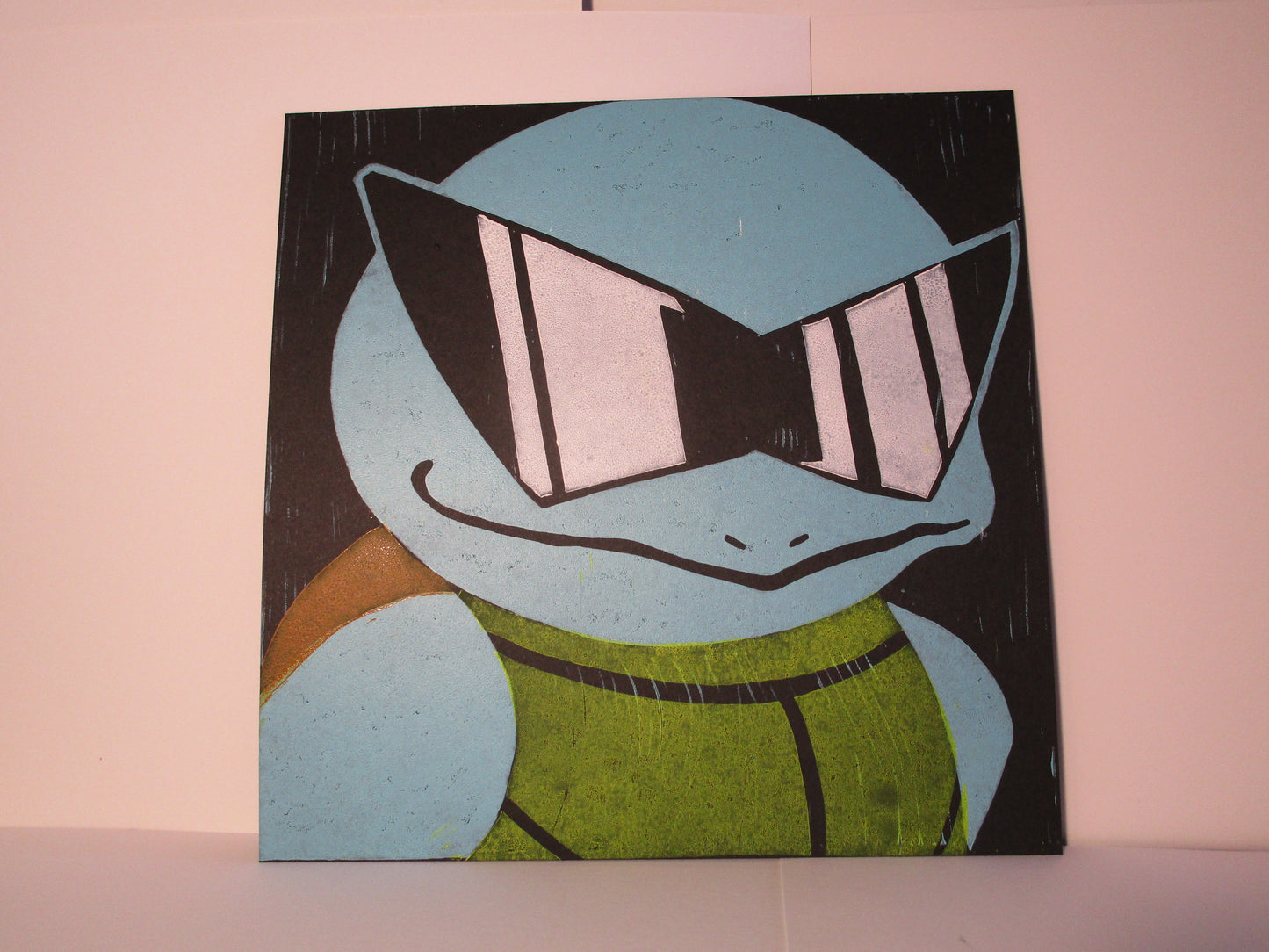 Multi-Block Linocut Print - Squirtle