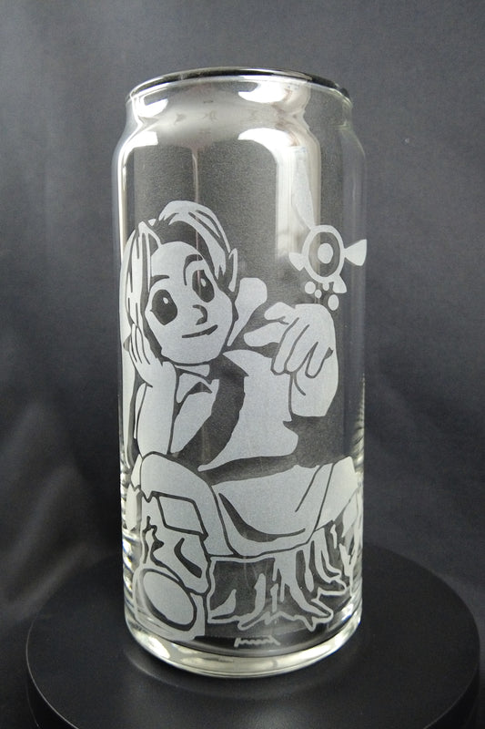 20oz Can-Style Etched Glass - Link and Navi