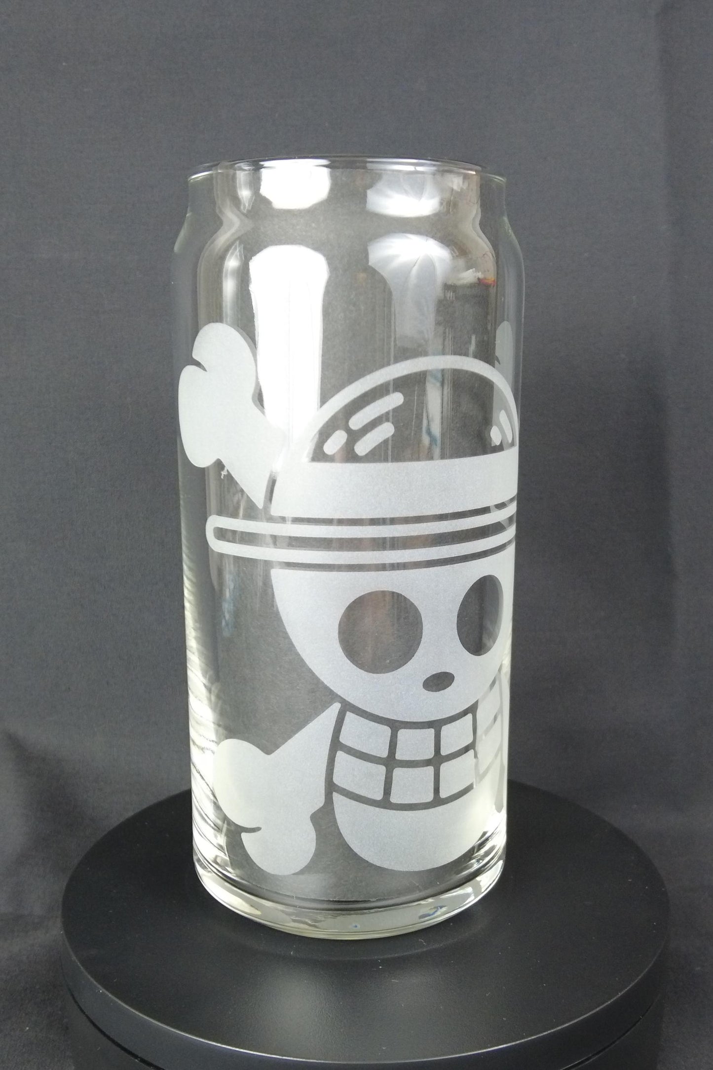 20oz Can-Style Etched Glass - One Piece