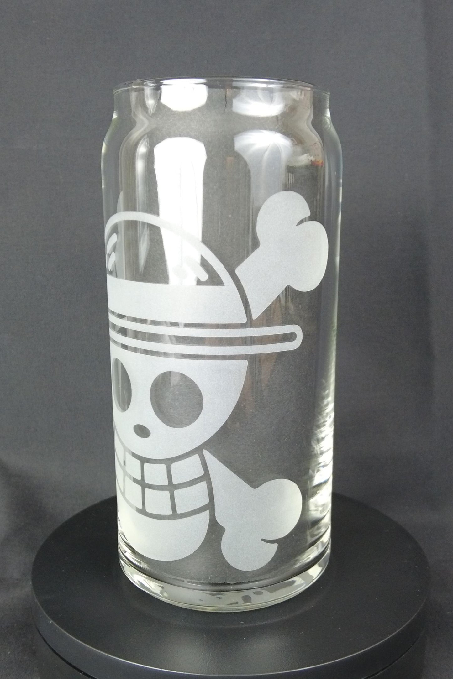 20oz Can-Style Etched Glass - One Piece