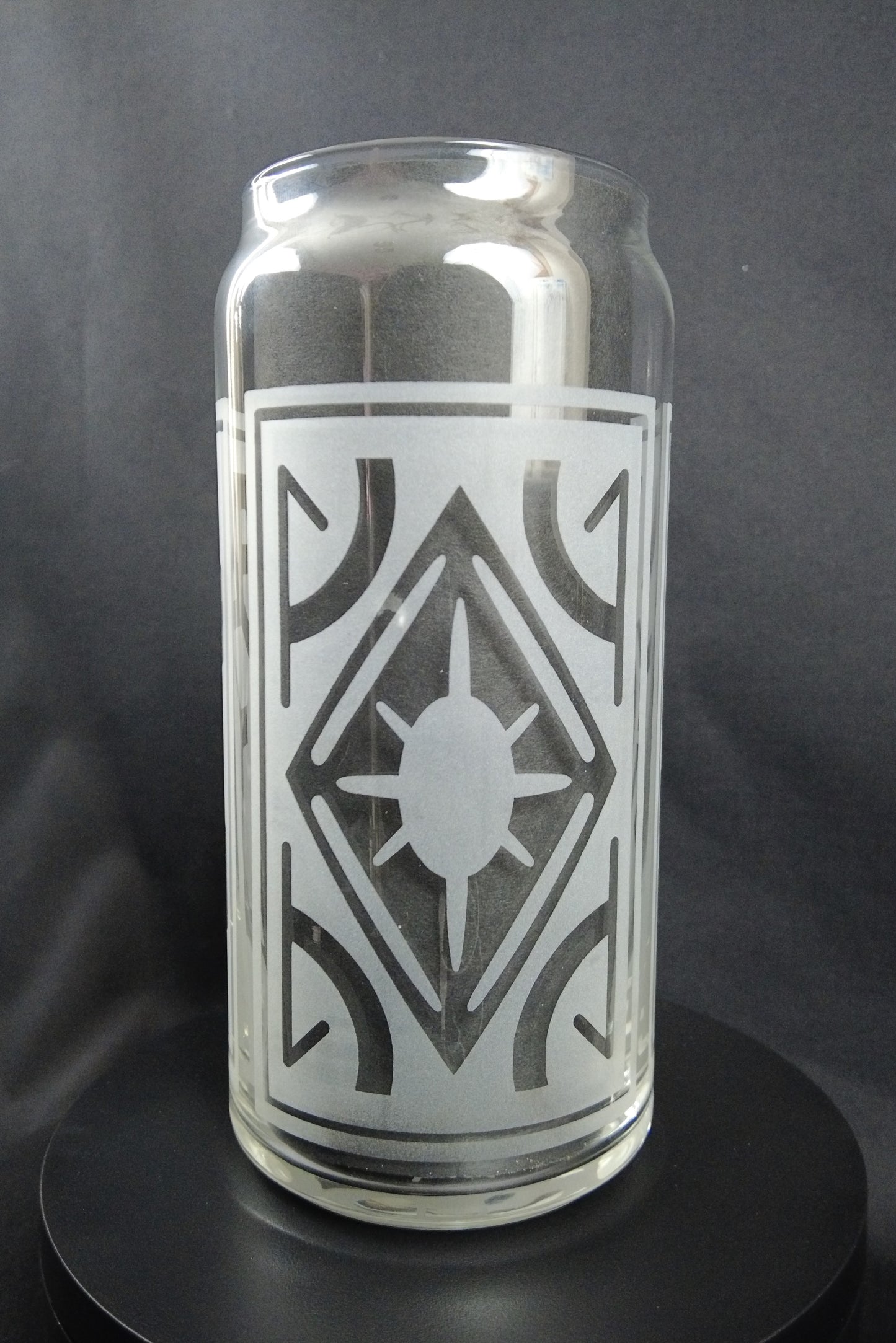 20oz Can-Style Etched Glass - Puzzlebox