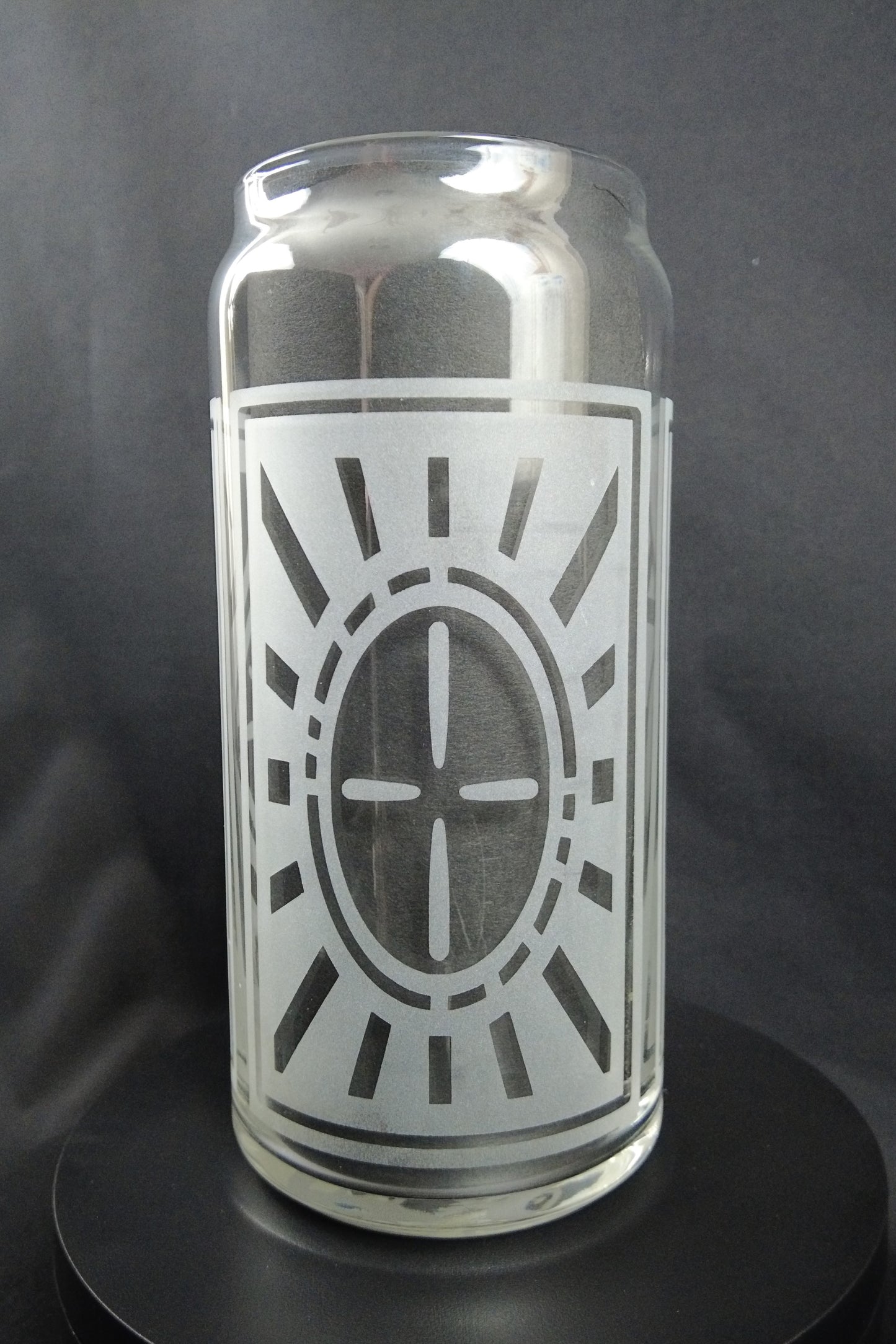 20oz Can-Style Etched Glass - Puzzlebox