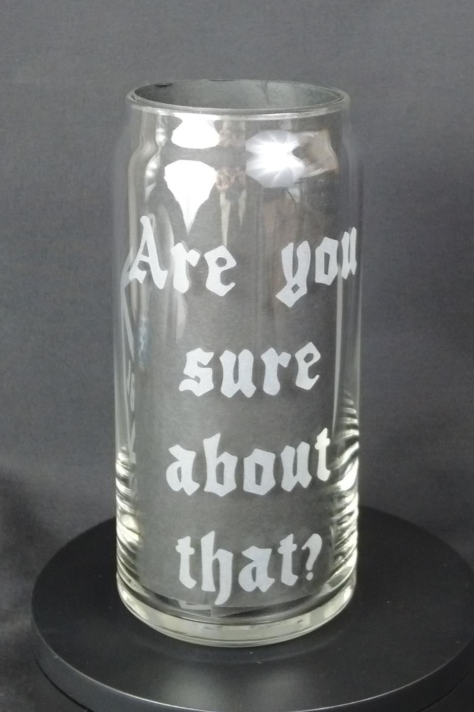 20oz Can-Style Etched Glass - Savings Throw