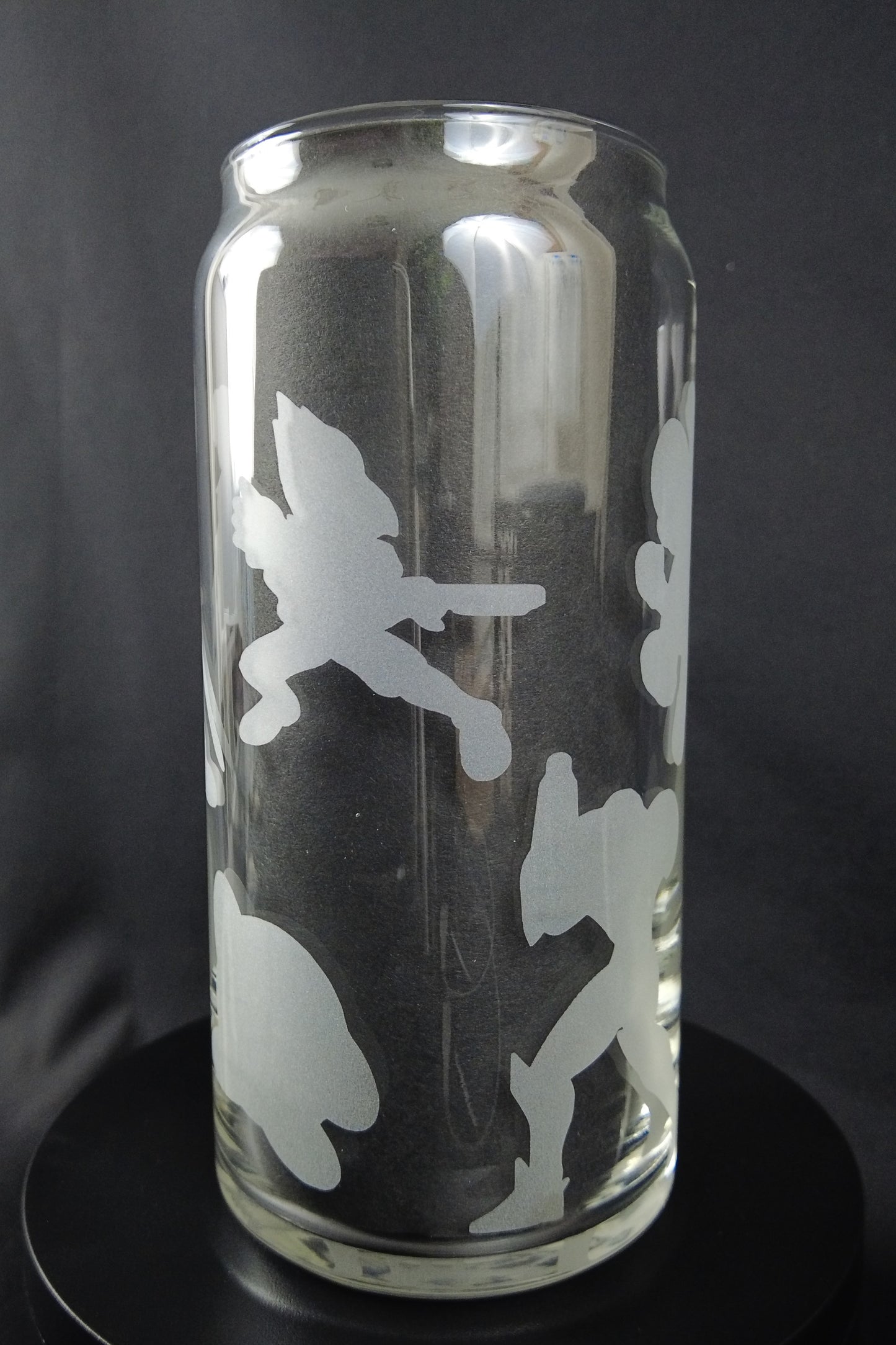 20oz Can-Style Etched Glass - Super Smash Bros