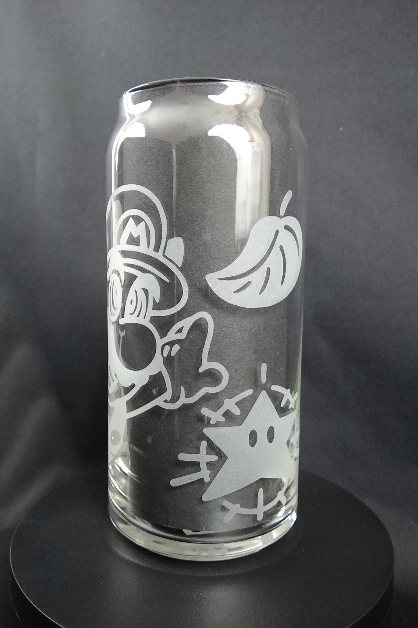 20oz Can-Style Etched Glass - Super Mario Bros 3